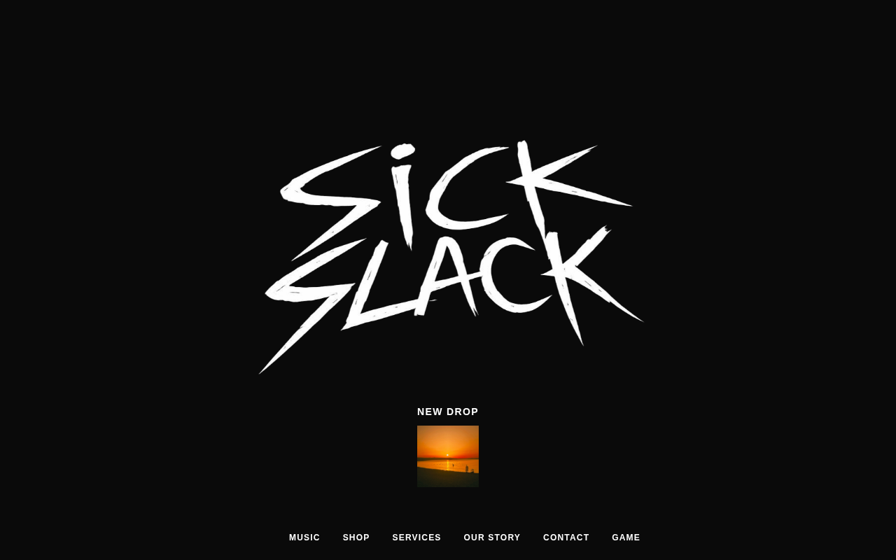 Homepage of sickslack.com built by MOZERNI